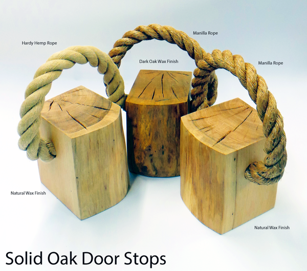 Oak & Rope Door Stop